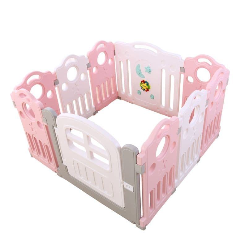 Corral bebe 8+2 musical 116x116 cms. Altura 70 cms. Rosado Nude 1-2 Anos