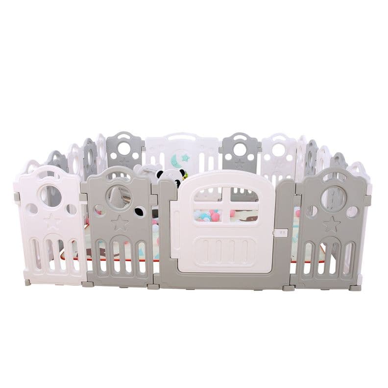 Corral bebe 16+2 musical 190x190 cms. Altura 70 cms. Gris 1-2 Anos