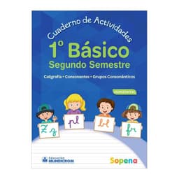 CUADERNO DE ACTIVIDADES 1 BASICO 2 SEMESTRE HORIZONTAL Blanco