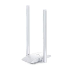 ADAPTADOR WIFI USB MERCUSYS 300MBPS DOBLE ANTENA 5dBI MW300UH Blanco