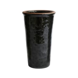 Florero Ceramico 26cm Negro Ebano