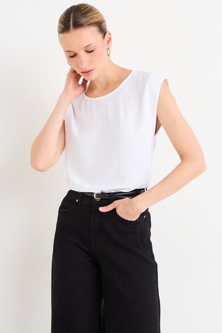 Blusas Sin Manga Crudo Ash 14007226005105 Blanco 42