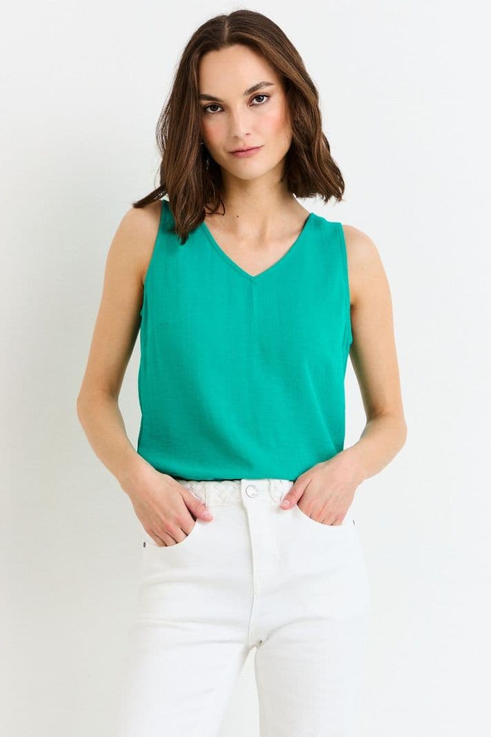 Blusas Sin Manga Verde Ash 14007226062137 40