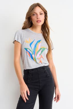 Polera Estampada Gris iO 14620126050113 S