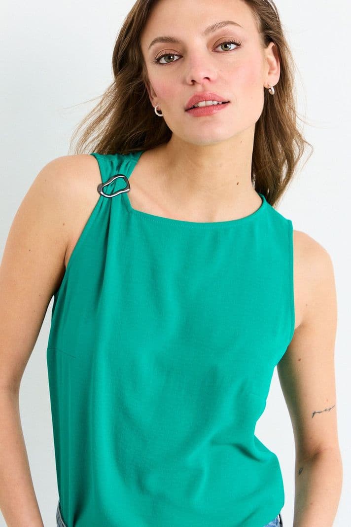 Polera Sin Mangas Verde iO 14220226011217 M