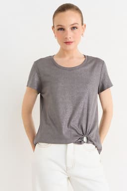 Polera Manga Corta Gris Ash 14207226011163 XL
