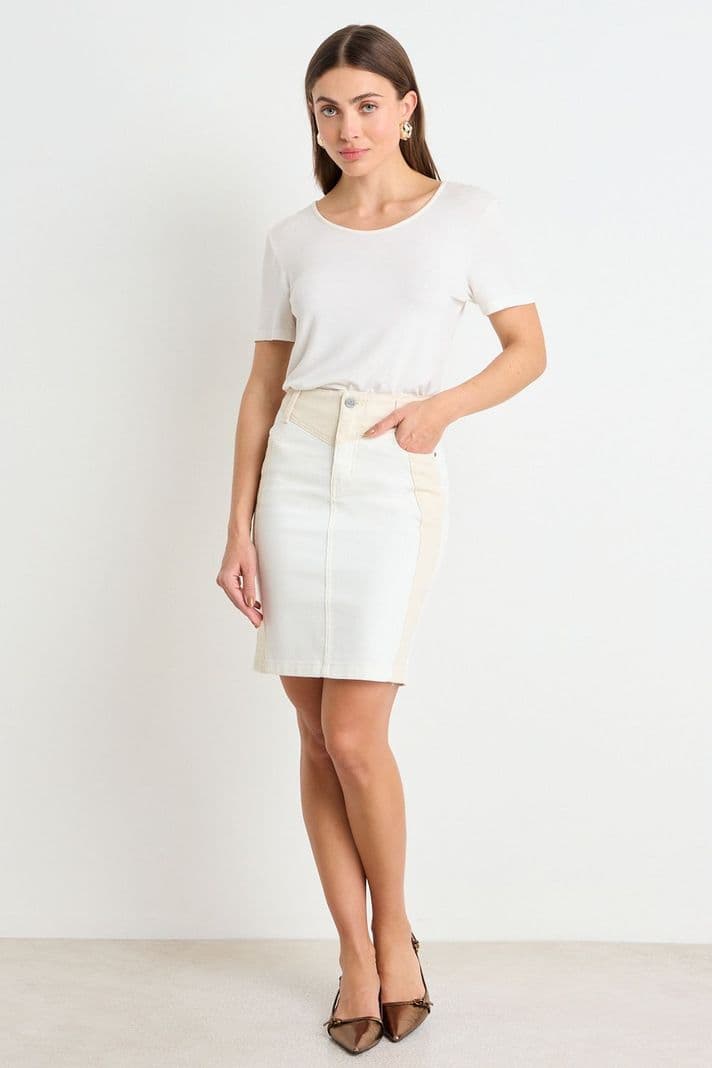 Falda Corta Crudo Ash 12807225002105 Blanco 42