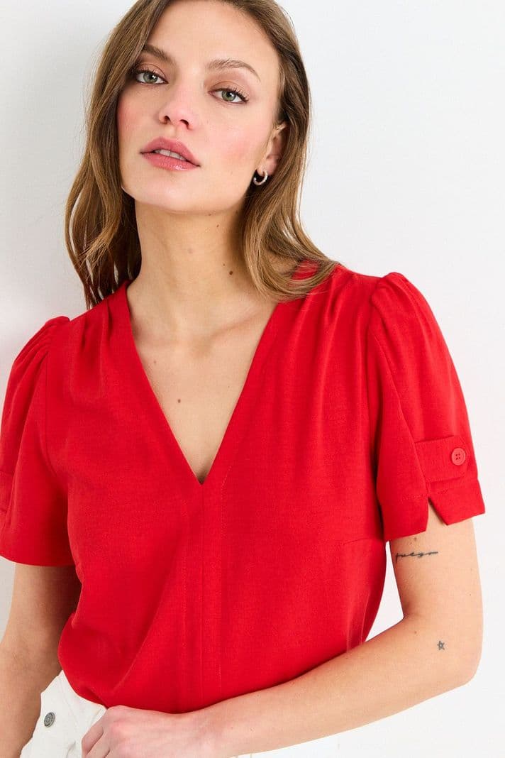 Polera Manga Corta Rojo iO 14220226012103 M