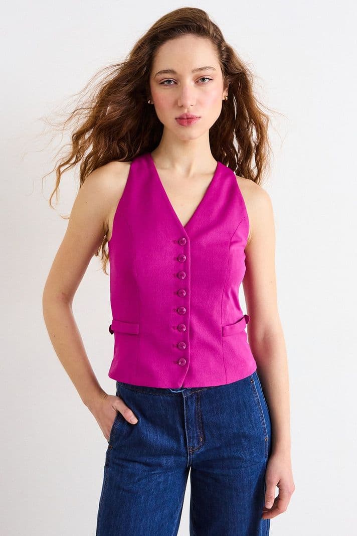 Polera Sin Mangas Fucsia iO 14220226062121 XS