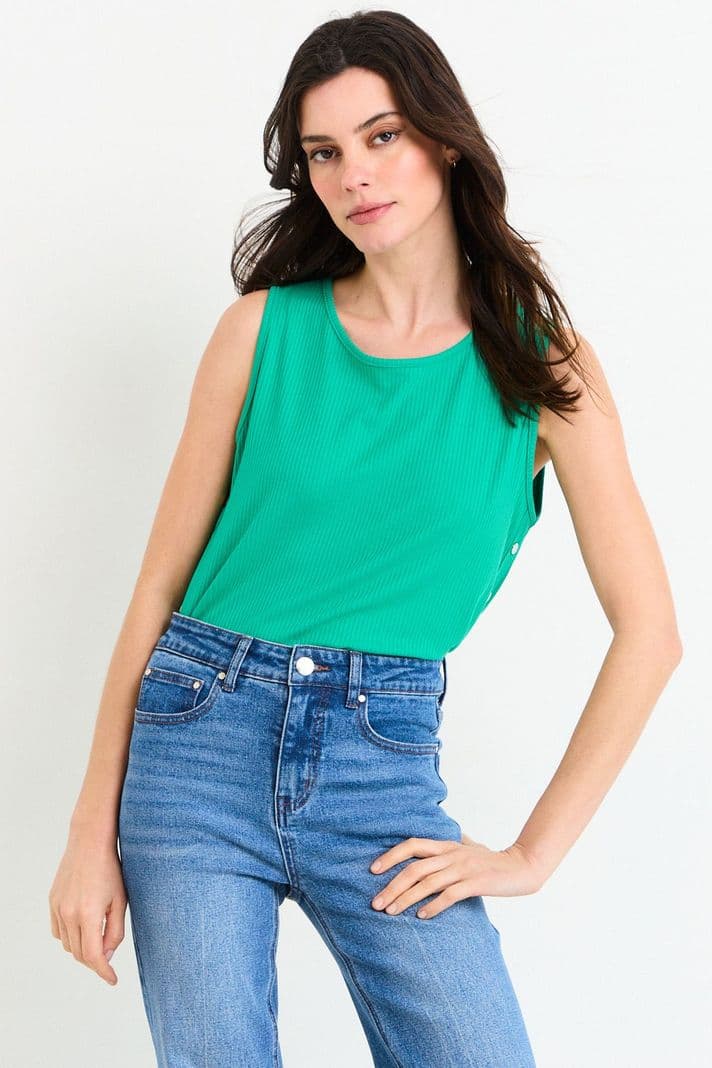 Polera Sin Mangas Verde Ash 14207226060107 S
