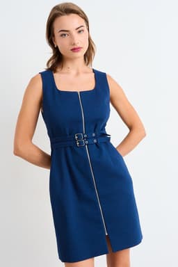 Vestido Tipo Jumper Sin Mangas Azul Ash 13007225050104 44