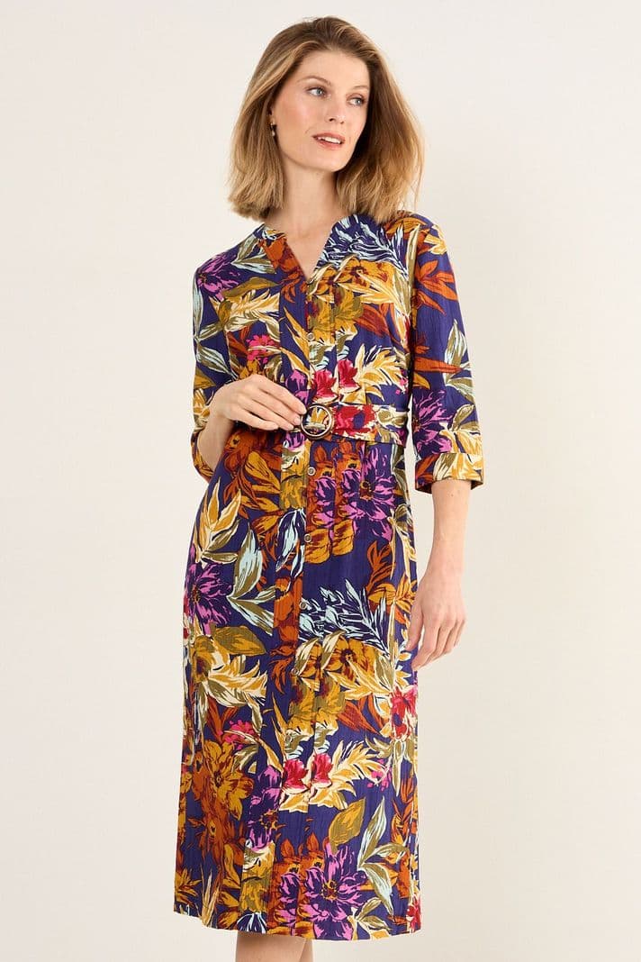 Vestido Estampado Azul Ma Griffe 13102126050104 38