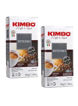 Pack Cafe Grano Molido Italiano Kimbo Intenso 2x 250(500 Gr)