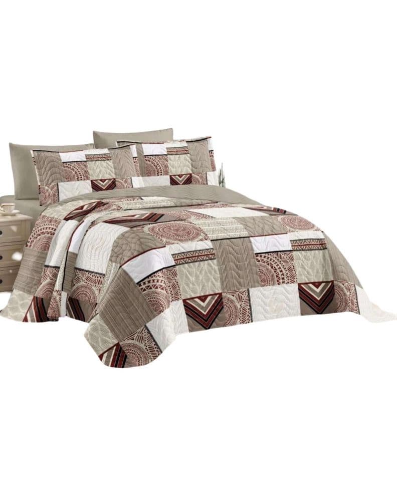 CUBRECAMA COLCHA QUILT VERANO PLAZA Y MEDIA A11