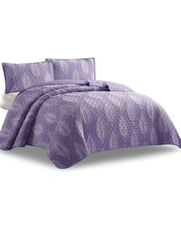 CUBRECAMA QUILT DELGADO TUFTING DE LUJO SUAVE 2 PLAZAS S1 Lila