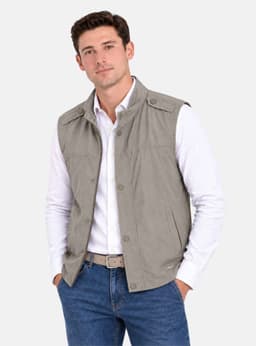 Chaqueta sin mangas Monaco Beige L