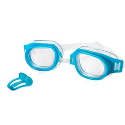 Set Lentes Natacion + Tapones de Nariz y Oidos Azul