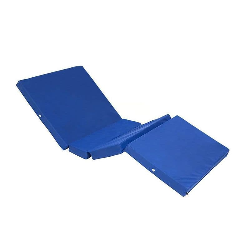 Colchon Cama Clinica 4 Pliegues con Orificio Azul