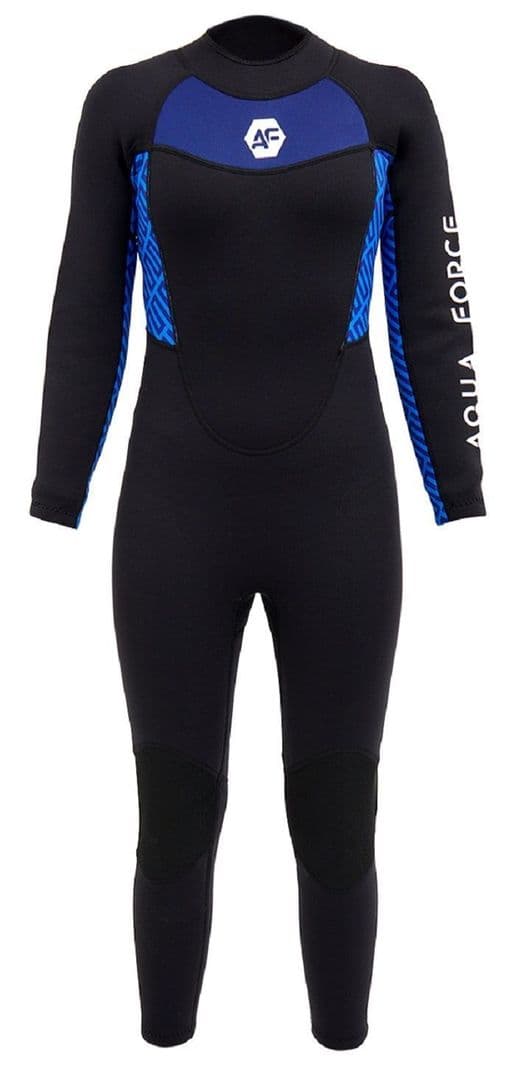 Traje De Agua 2 mm Nino Largo - 8 Azul L