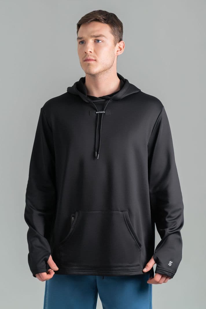 Utimate Hoodie Sport Hombre Black Sand Gris M