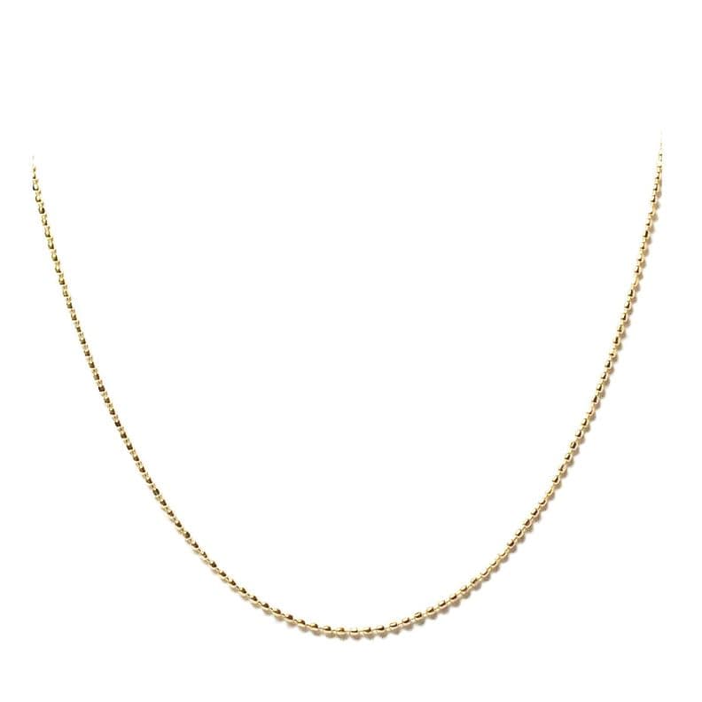 Cadena Mini Beads Enchapado Oro 18K Dorado