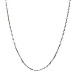 Cadena Limada Delgada 40cm Plata Fina 925