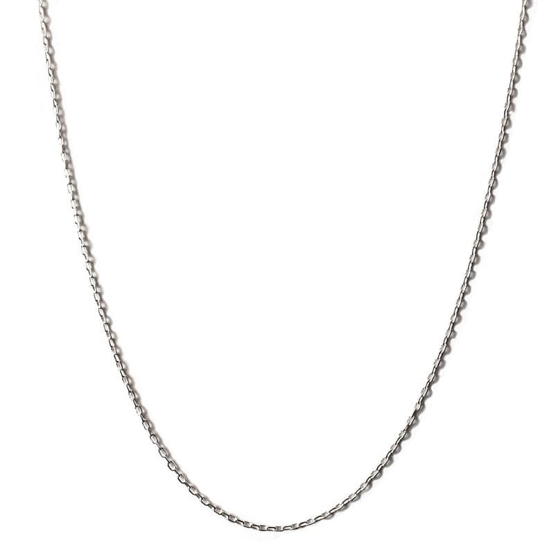 Cadena Limada Delgada 40cm Plata Fina 925