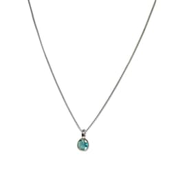 Collar Naisha Topacio Celeste Plata Fina 925