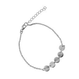 Pulsera 5 Discos Plata Fina 925