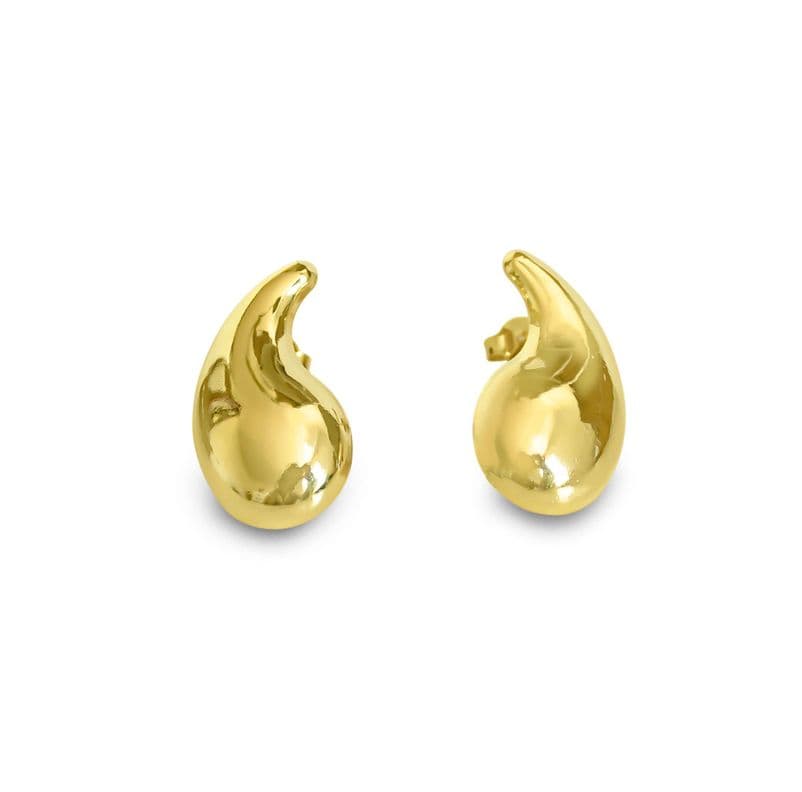 Aros Valentina Gota Enchapado Oro 18K Dorado