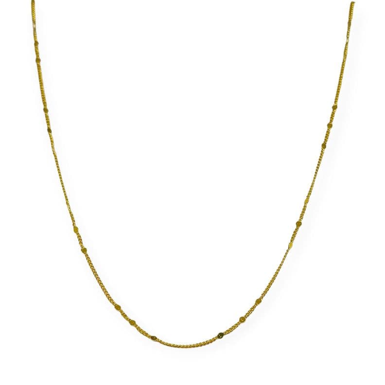 Cadena Gio 44cm Enchapado Oro 18K