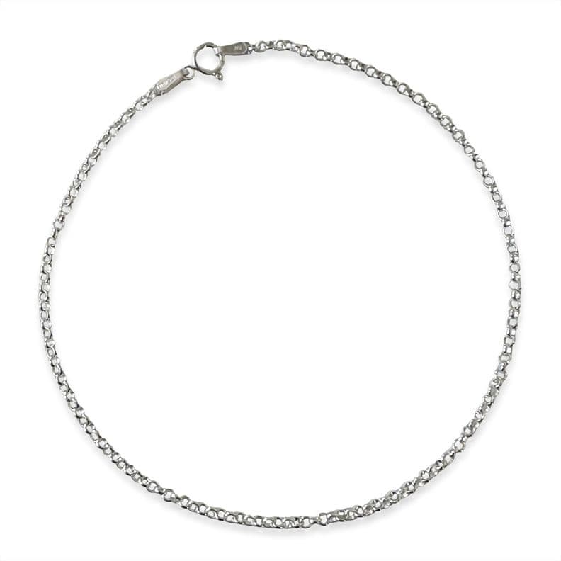 Tobillera Rolo Plata Fina 925