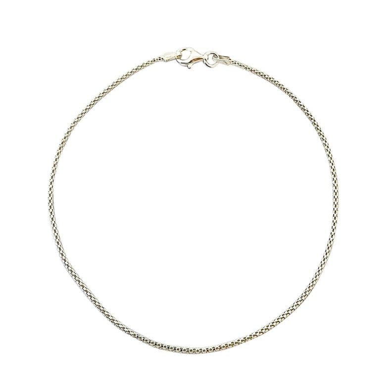Tobillera Cordon Plata Fina 925