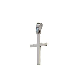 Colgante Cruz Lisa Plana Plata Fina 925