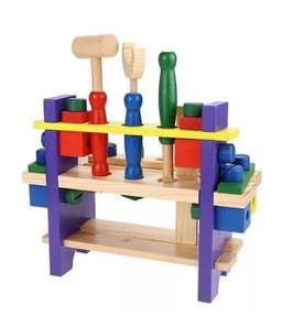 Juego Madera Set Herramientas Banco Carpinteria Xk-102