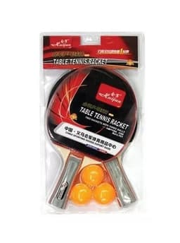 Set 2 Raquetas Ping Pong y 3 Pelotas
