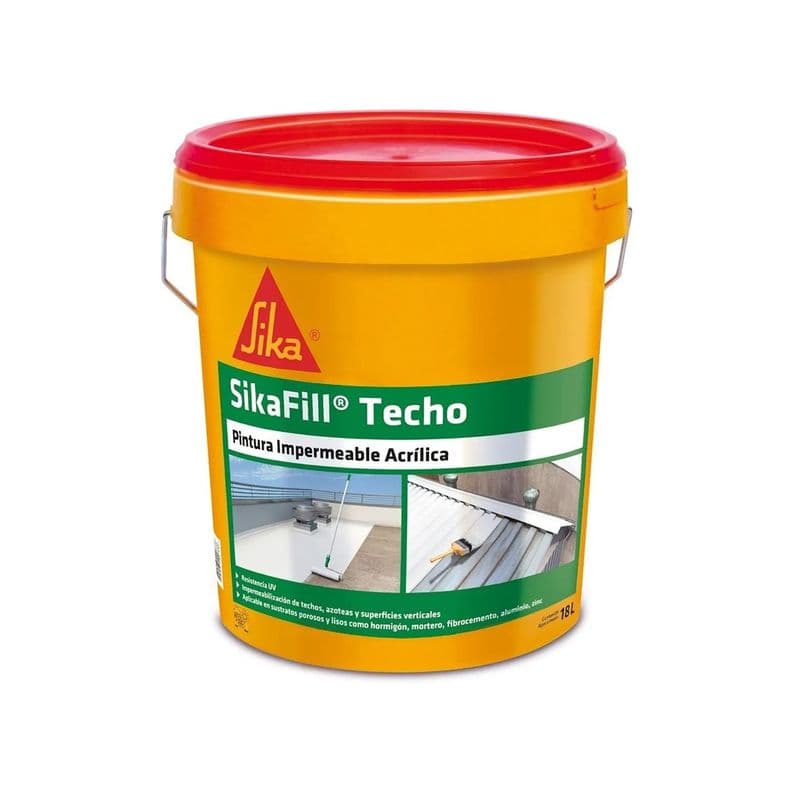 Sikafill Techos Pintura Impermeable 18 Lts