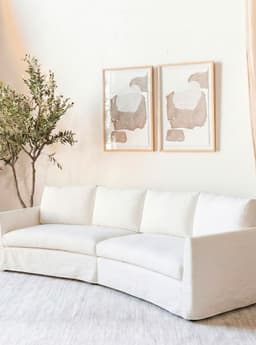 Sofa Modular Olga 300 Blanco Amoble