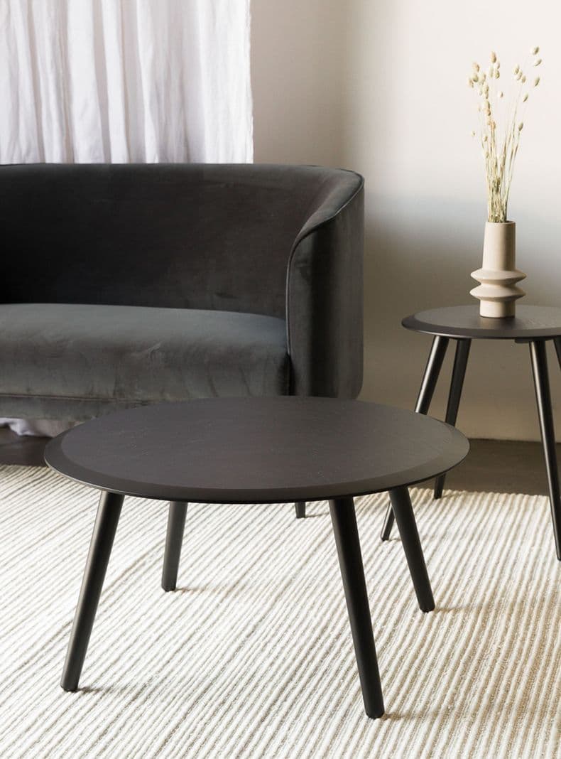 Mesa De Centro Lazaro Negra Negro
