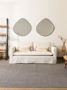 Sofa Luisana Fu Natural 200 3 cuerpos Amoble Beige