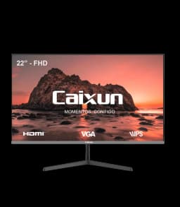 Monitor Oficina Caixun 22" FHD IPS 75 Hz VGA HDMI Negro C22X3F
