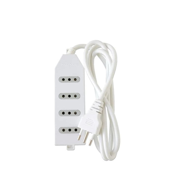 Zapatilla Alargador 3mt 4 Entradas Blanco