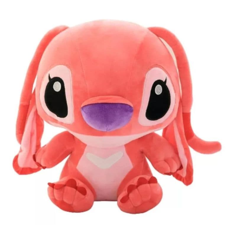 Juguete Peluche Angel Bebe 80cm Con Sonidos Rosado