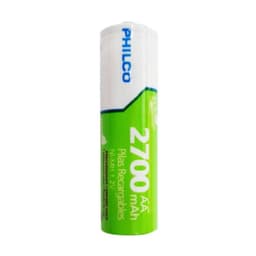 Tira 5 Pilas Recargables AA 2700mAh Verde