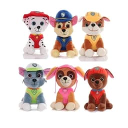 Juguete Pack 6 Peluches Paw Patrol 25cm Infantil Cafe