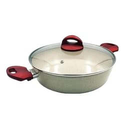 Olla Arrocera Marmoleada 26cm 4800ml Antiadherente Beige