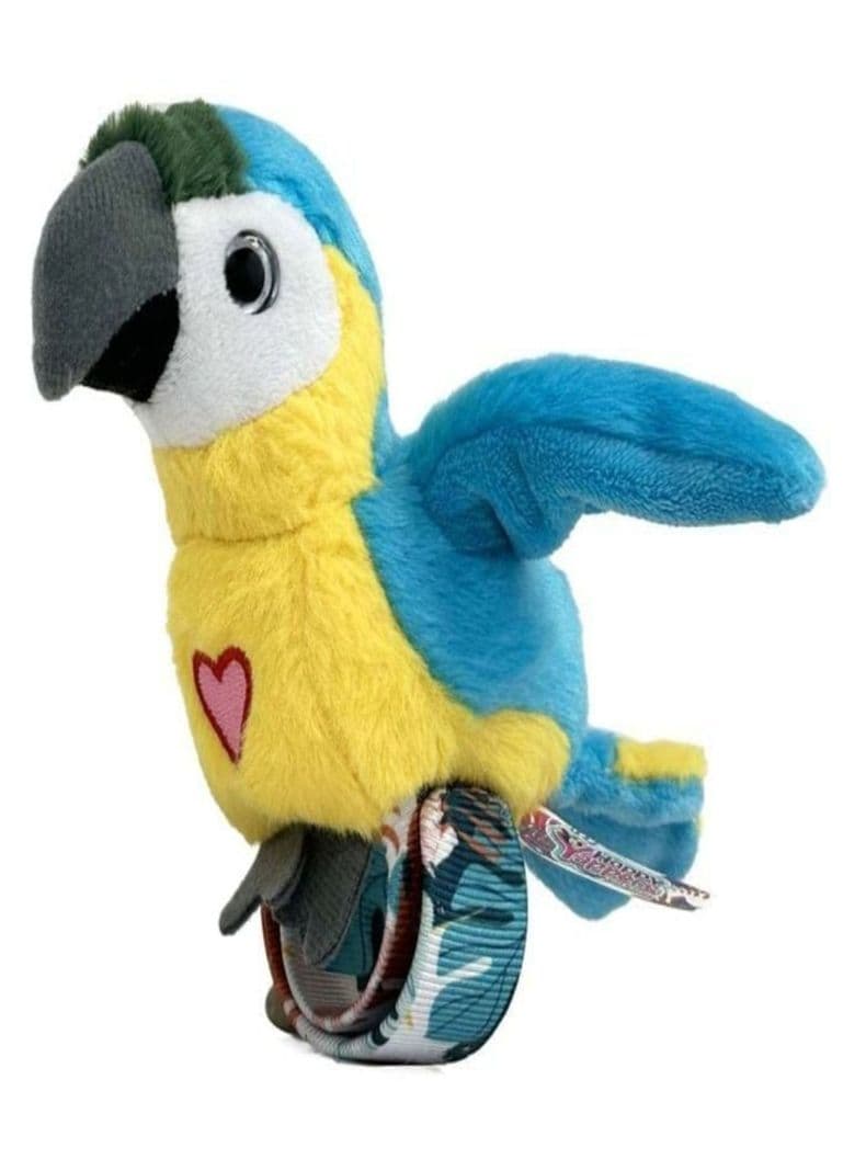 Peluche Repite Canta Aletea Happy Yappers Loro Azul