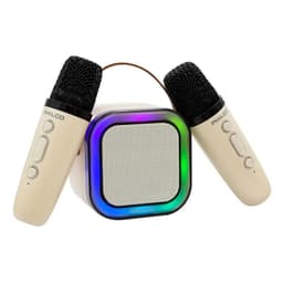 Mini Parlante Karaoke TWS 731W Luz RGB + 2 Microfonos Philco Cafe