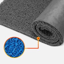 Piso PVC limpiapies 1.20mtx12 mts Azul Alto trafico QRubber