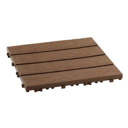 Piso Jardin Armable Tipo Deck 9 Unidades Cafe MQ - QRubber